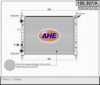 AHE 109.307/A Radiator, engine cooling